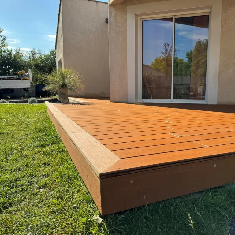 Terrasse en bambou Moso écologique, réalisation Horus Bois Concept à Montélimar